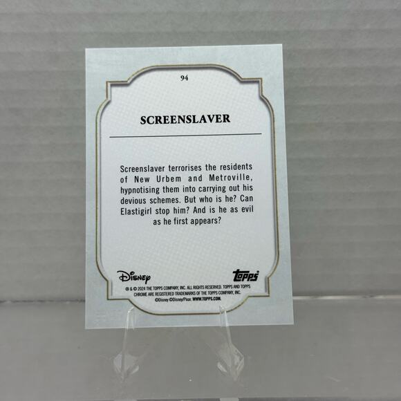 Disney Topps Chrome 2024 Screenslaver Pixar Incredibles /99 Green Refractor - Picture 6 of 6